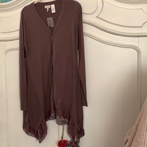 Lace and Chiffon LOGO Cardigan